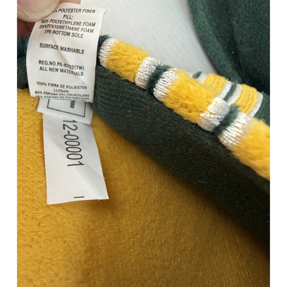 NFL Green Bay Packers Stripe Logo Dot Sole Slippers Size Large by FOCO Gameday!! - Picture 6 of 8